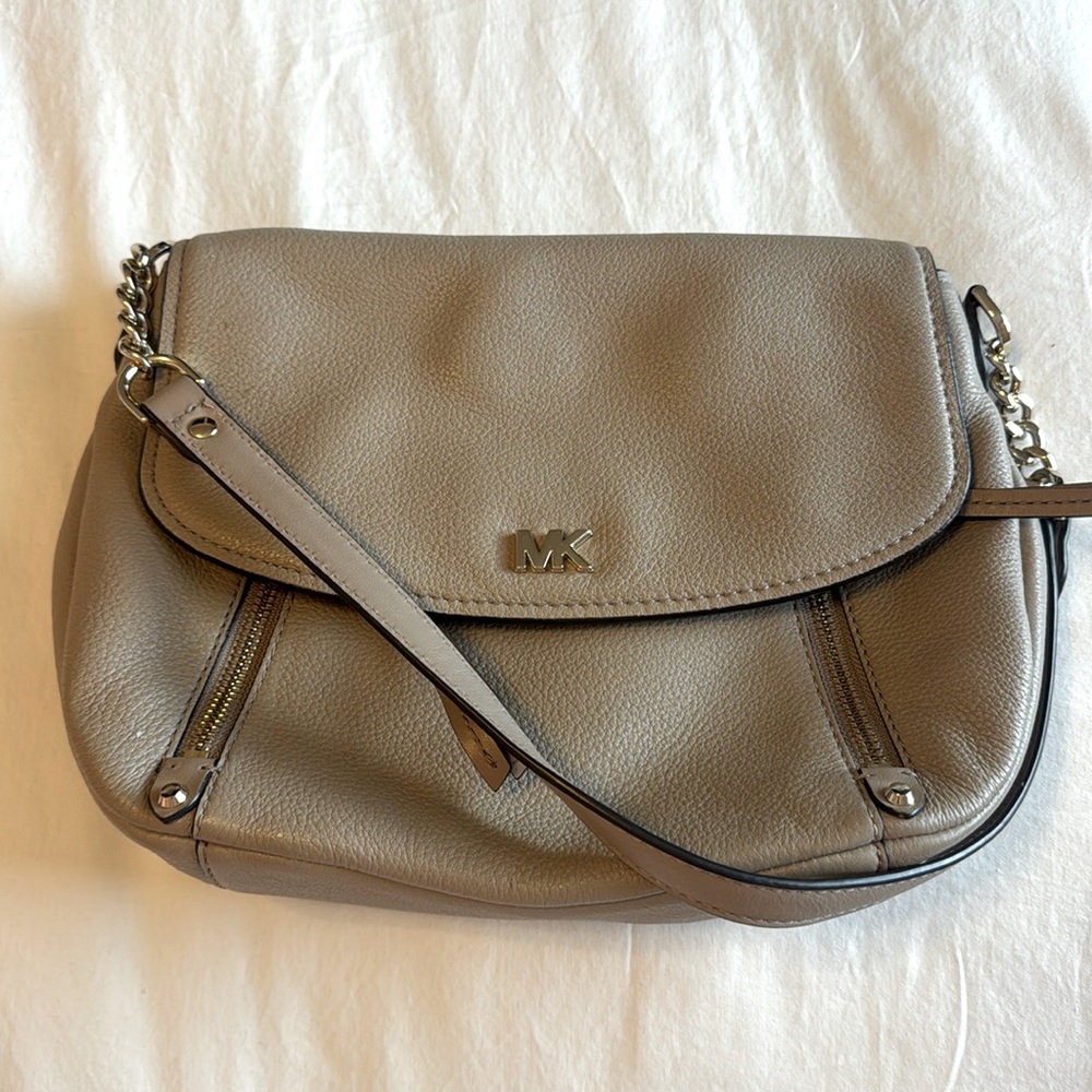 Michael Kors Taupe Shoulder & Crossbody Option